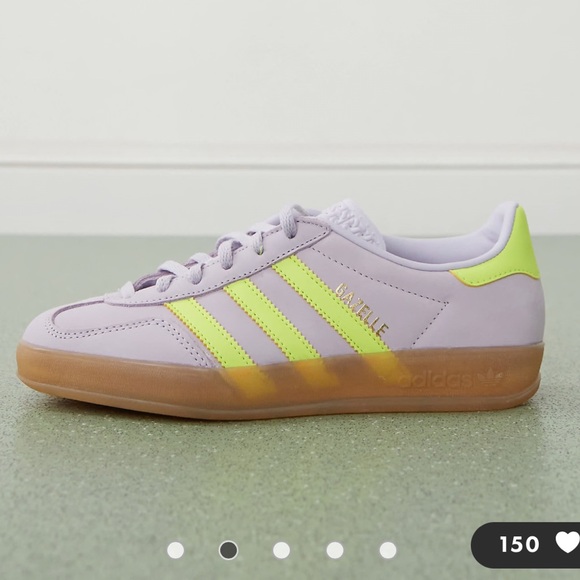 adidas Originals Gazelle sneakers in purple and yellow, worn once - Picture 1 of 5